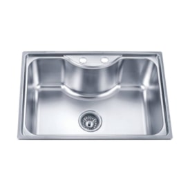 Cuba para Cozinha de Embutir Aço Inox com Valvúla Dax 64x38cm - DAX-0009-MG-ST