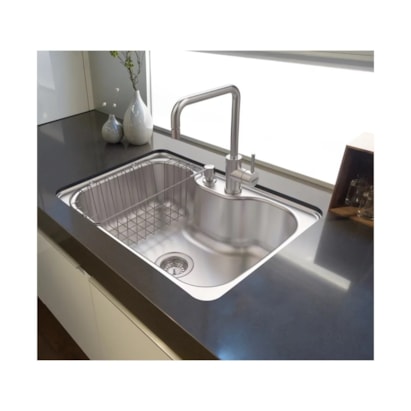 Cuba para Cozinha de Embutir / Sobrepor Aço Inox Acetinado Tramontina Morgana 69x49cm - 93806192