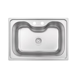 Cuba para Cozinha de Embutir / Sobrepor Aço Inox Acetinado Tramontina Morgana 69x49cm - 93806192