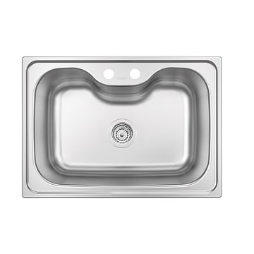 Cuba para Cozinha de Sobrepor Aço Inox Acetinado Tramontina Morgana 69x49cm - 93806122