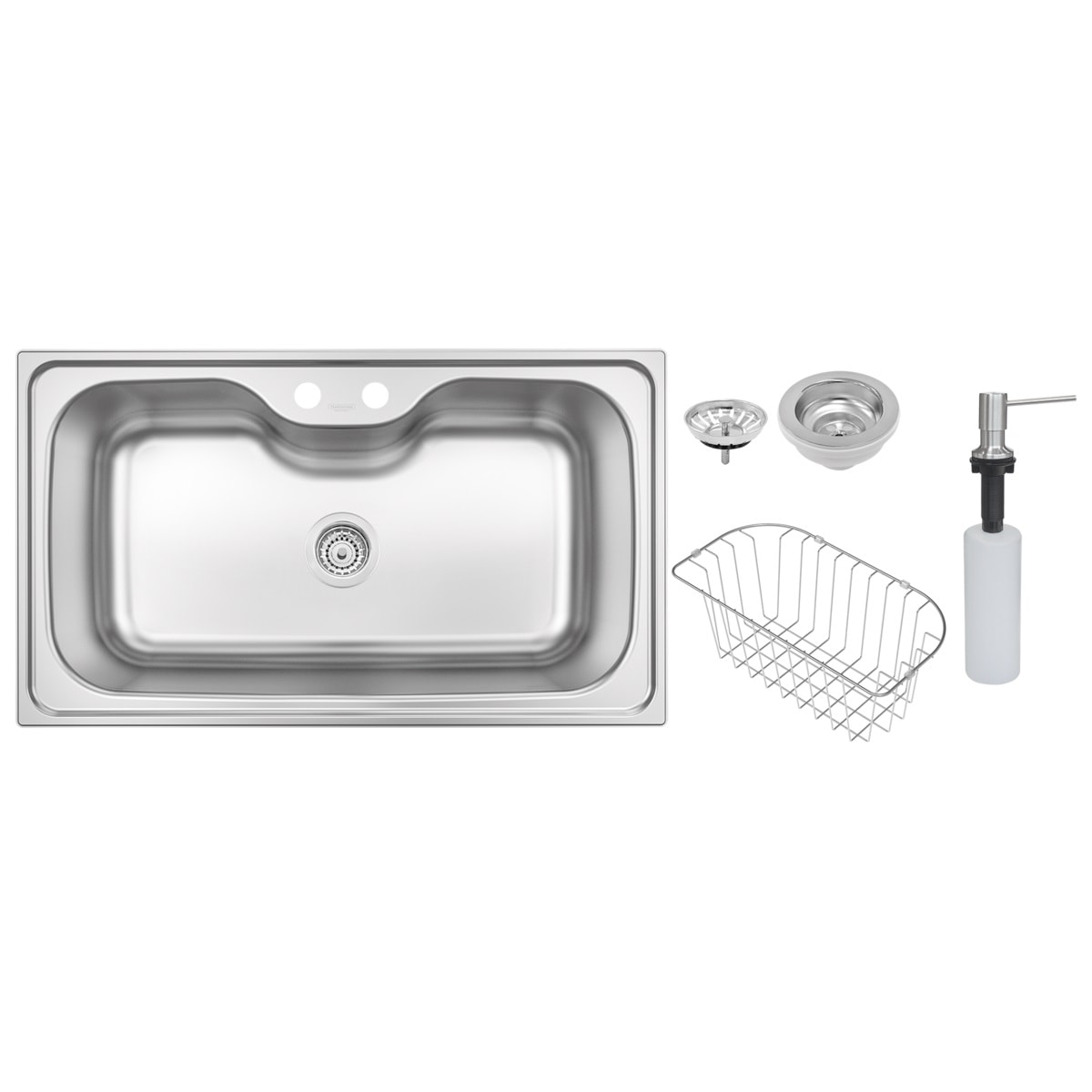 Cuba para Cozinha de Sobrepor Aço Inox Acetinado Tramontina Morgana 69x49cm - 93806152