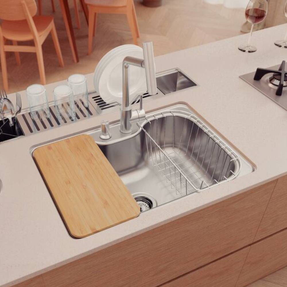 Cuba para Cozinha Embutir Aço Inox Tramontina Morgana 69x49cm - 93806/282