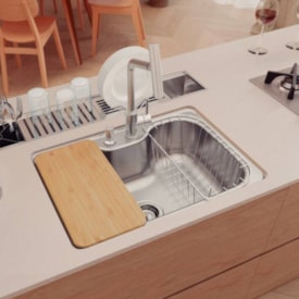 Cuba para Cozinha Embutir Aço Inox Tramontina Morgana 69x49cm - 93806/282