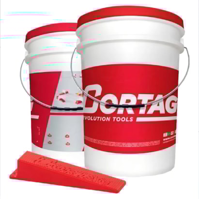 Cunha Para Nível Cortag Balde Com 500 Peças