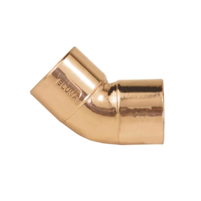Curva de Cobre 45º Eluma 606 22mm 3/4