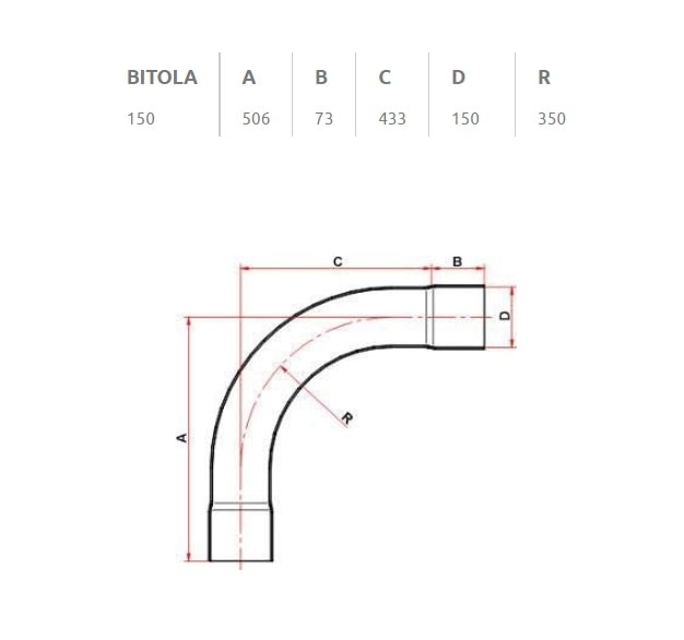 Curva Esgoto Longa 90x1500mm Tigre - 26121507