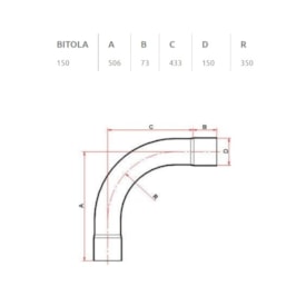 Curva Esgoto Longa 90x1500mm Tigre - 26121507