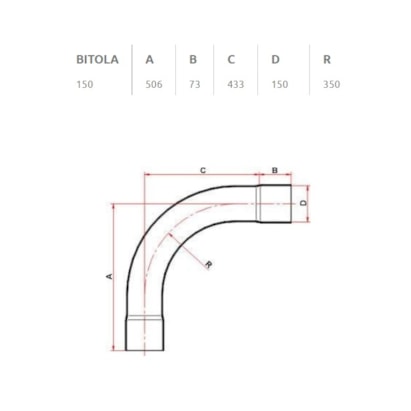 Curva Esgoto Longa 90x1500mm Tigre - 26121507