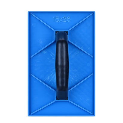 Desempenadeira 15X26cm Corrugada Azul 505 Baricar