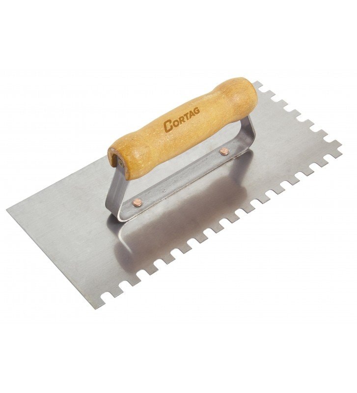 Desempenadeira aço 8 X 8 mm Cabo Madeira - 60700