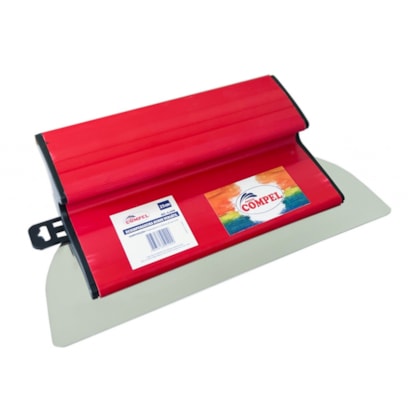 Desempenadeira de Aço Inox Compel 25cm para Massa Versátil - 12490