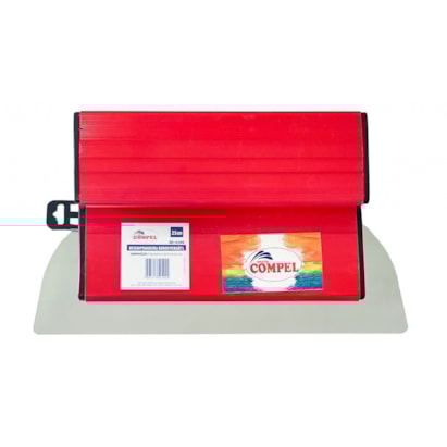 Desempenadeira de Aço Inox Compel 25cm para Massa Versátil - 12490
