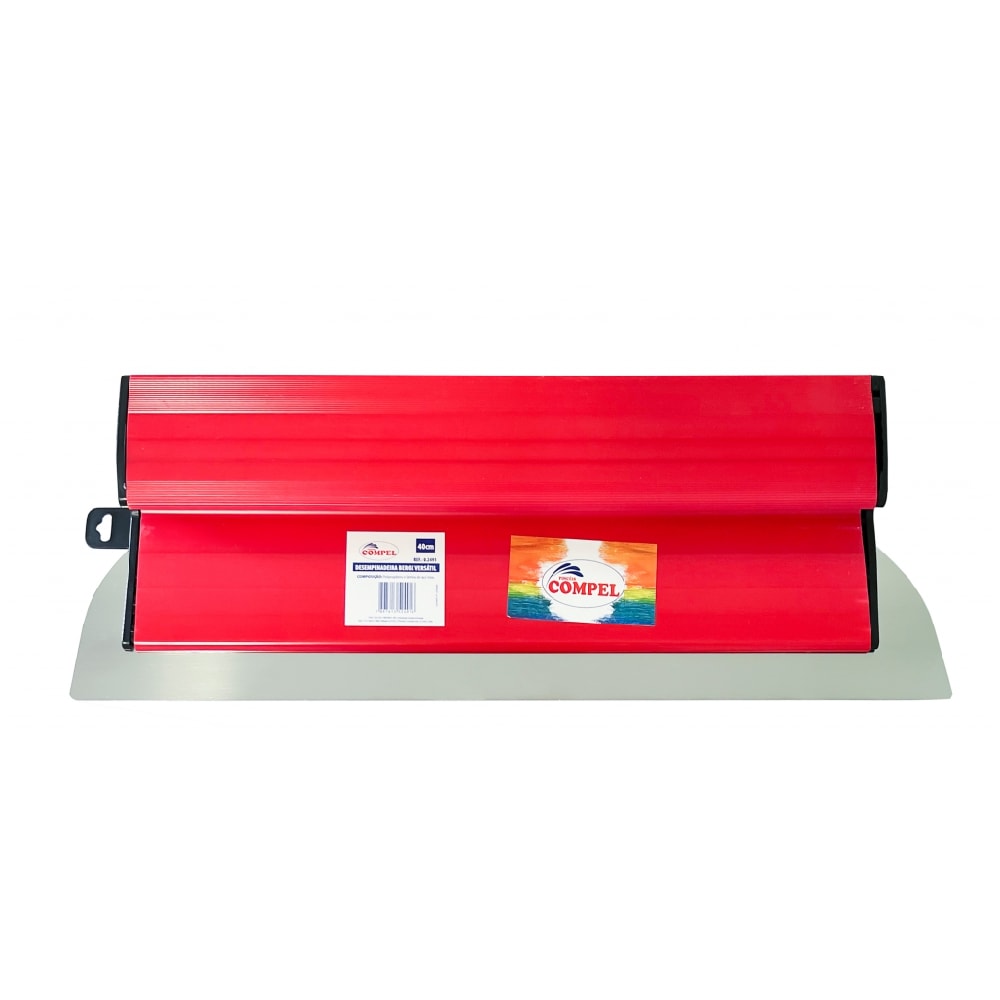 Desempenadeira de Aço Inox Compel 40cm para Massa Versátil - 12491