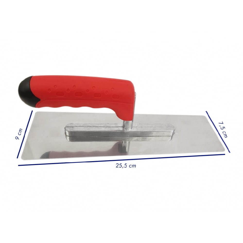 Desempenadeira de Aço Inox Compel Efeitos Decorativos - 12414