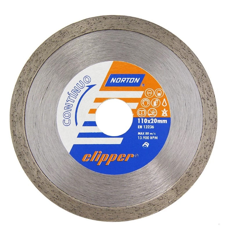 Disco de Corte Diamantado Norton Clipper Continuo 110x20mm - 70184624369