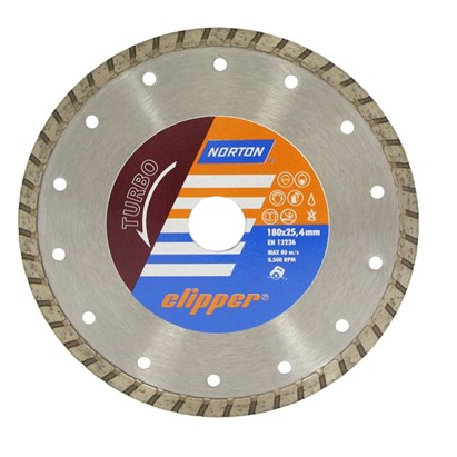 Disco de Corte Diamantado Norton Clipper Turbo 110x20mm - 70184624368