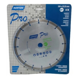 Disco de Corte Diamantado Norton Pro Segmentado 230x22,23mm - 70184645810