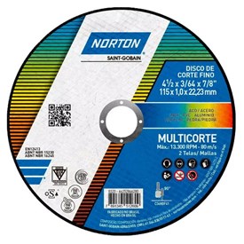 Disco de Corte Multicorte Norton 115x1,0 - 66252846280