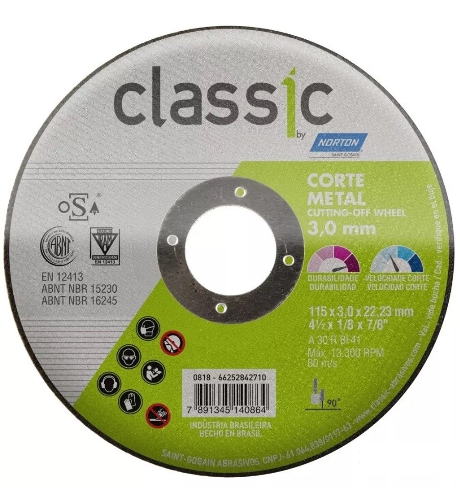 Disco de Corte Norton Classic 4.1/2 AR302