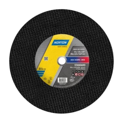 Disco de Corte Norton Standard 115x22,23mm - 66252849762