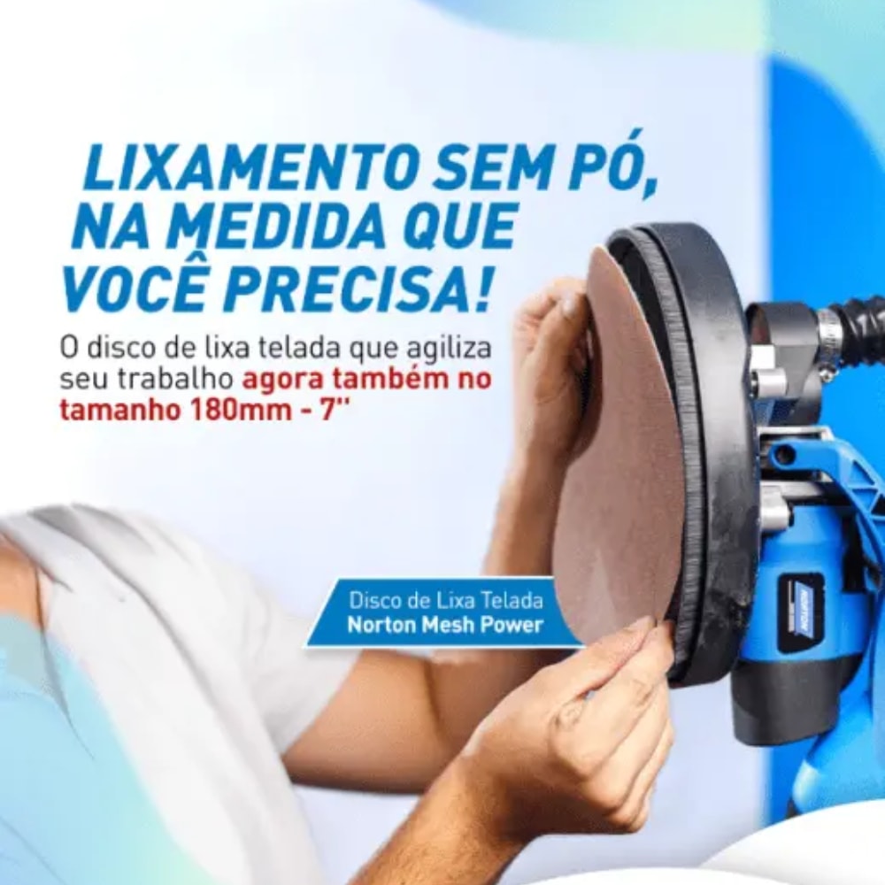 Disco de Lixa Telado M220 N150 152mm Norton Mesh Power - 78072718363