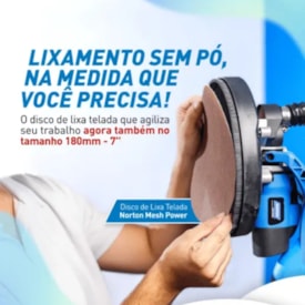 Disco de Lixa Telado M220 N400 152mm Norton Mesh Power - 78072718371