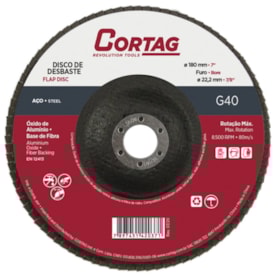 Disco Flap Cortag Para Metais Base Fibra 040 7