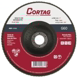 Disco Flap Cortag Para Metais Base Fibra 060 7