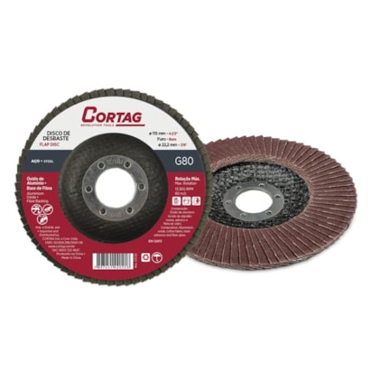 Disco Flap Cortag Para Metais Base Fibra 080 4/12