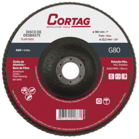 Disco Flap Cortag Para Metais Base Fibra 080 7