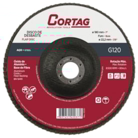 Disco Flap Cortag Para Metais Base Fibra 120 7