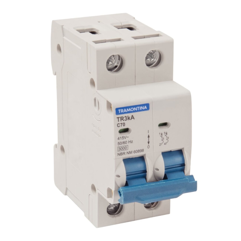Disjuntor TR3KA 2 P 70 A Curva C Tramontina - 58012012