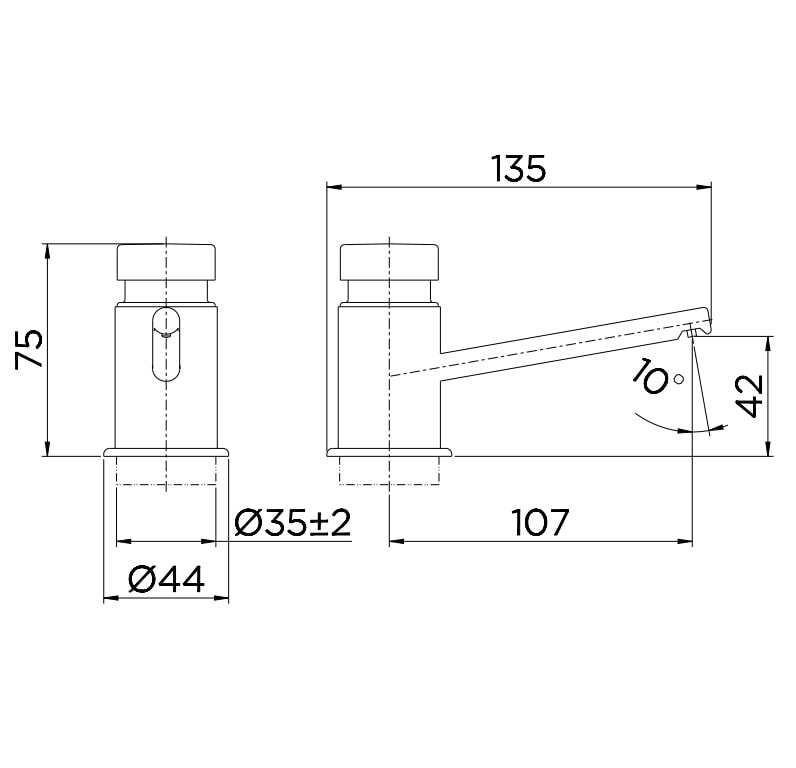 Dispensador de Sabonete Líquido ou Detergente Docol Press de Mesa Cromado - 17200006