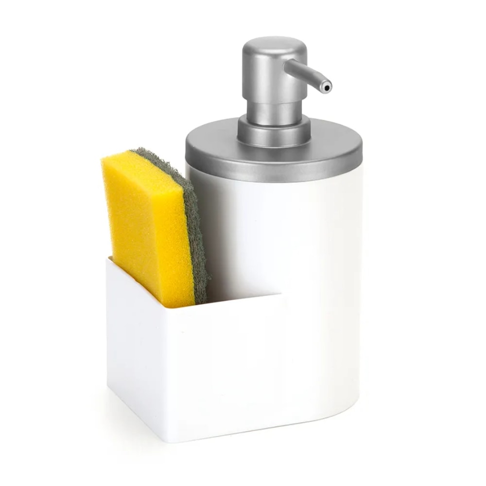 Dispenser Porta Detergente Arthi 600ML Branco e Cromado - 1163