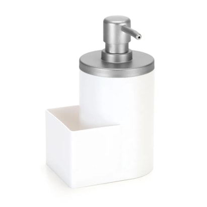 Dispenser Porta Detergente Arthi 600ML Branco e Cromado - 1163