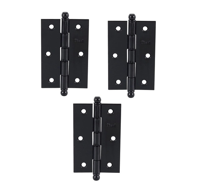 Dobradiça de Ferro Page 1/2x23/8 Pintada Preto - 1285