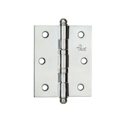 Dobradiça de Ferro Page 31/2x3 Cromo Acetinado - 244A
