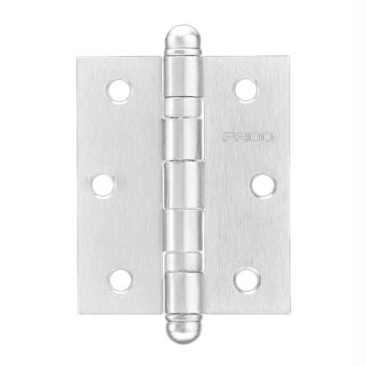 Dobradiça em Aço Pado SM3530 Cromado Acetinado Kit 3 Peças