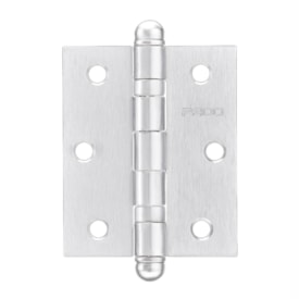 Dobradiça em Aço Pado SM3530 Cromado Acetinado Kit 3 Peças