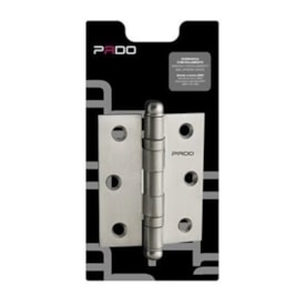 Dobradiça em Aço Pado SM3530 Inox Escovado Kit 3 Peças