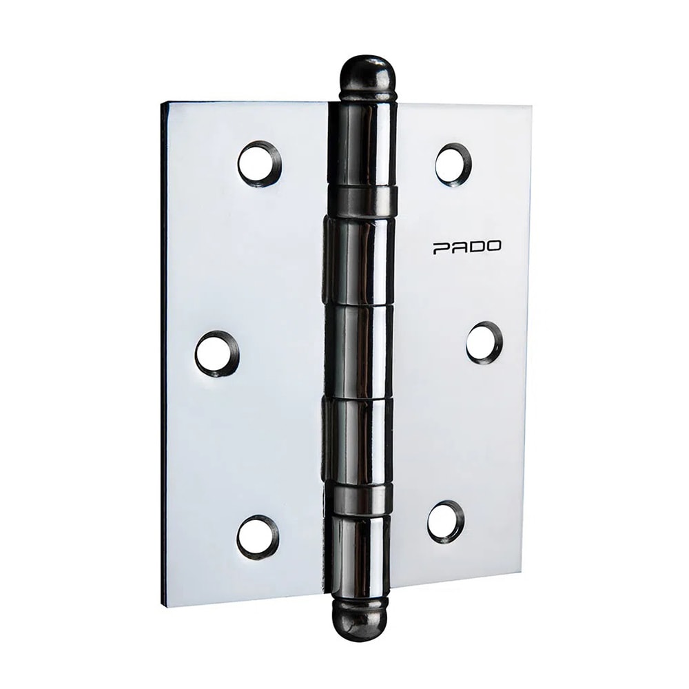 Dobradiça em Aço Pado SM3530 Inox Polido Kit 3 Peças