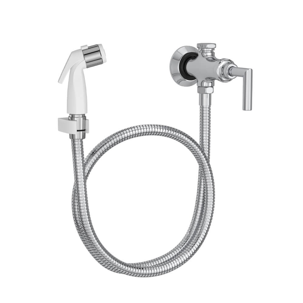 Ducha Higiênica com Derivação Deca Izy Plus Cromado com Gatilho Branco - 1984.C24.ACT.BR