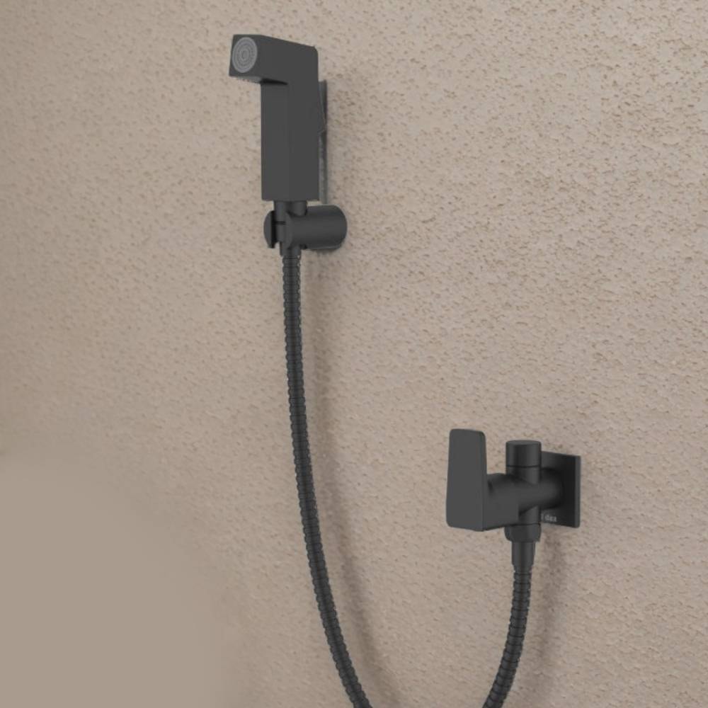 Ducha Higiênica Dax Iguaçu sem Derivação com Registro Black - DAX-1984-IG-BL