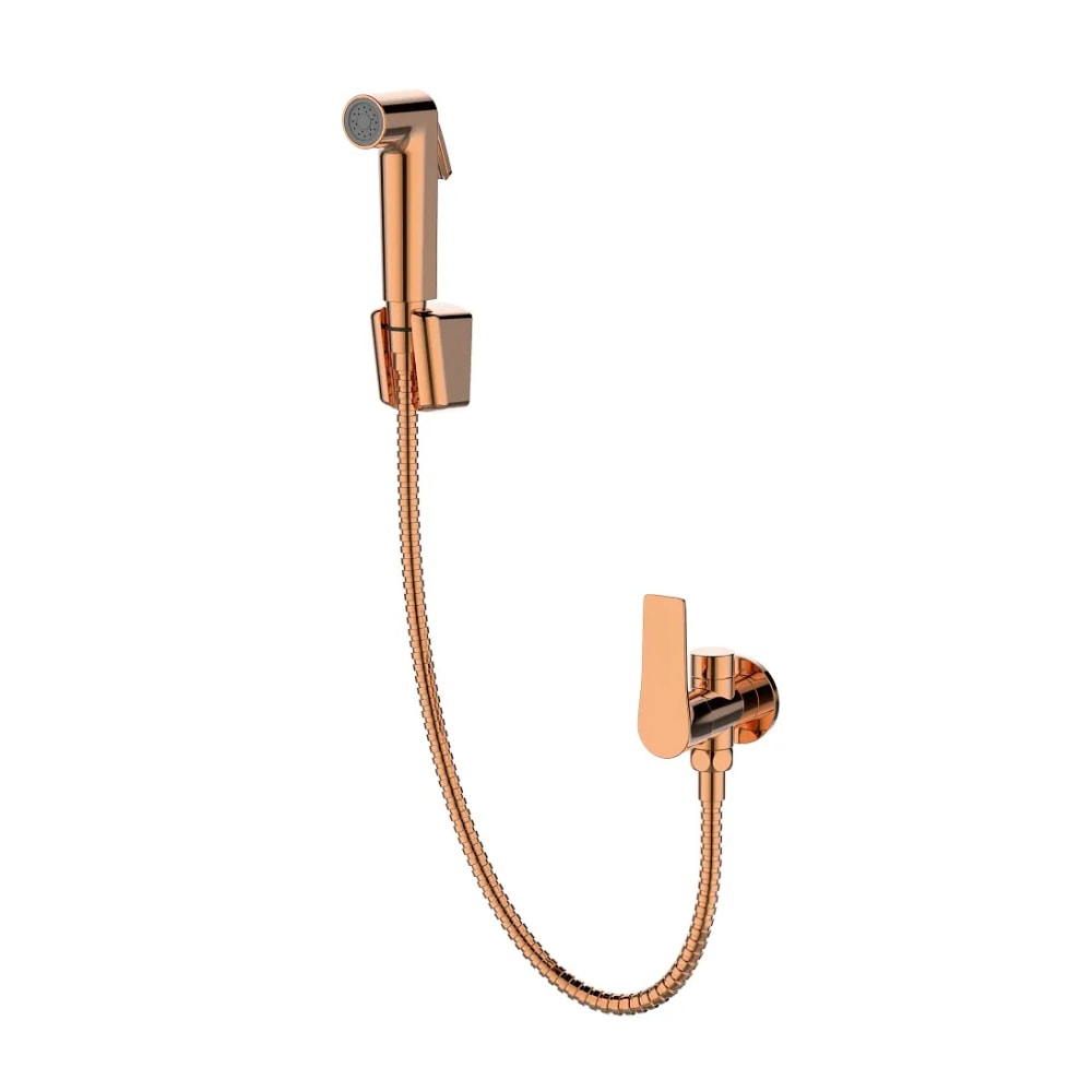 Ducha Higiênica Dax Mendoza com Derivação e Registro Rose Gold - DAX-1984-MZ-RG