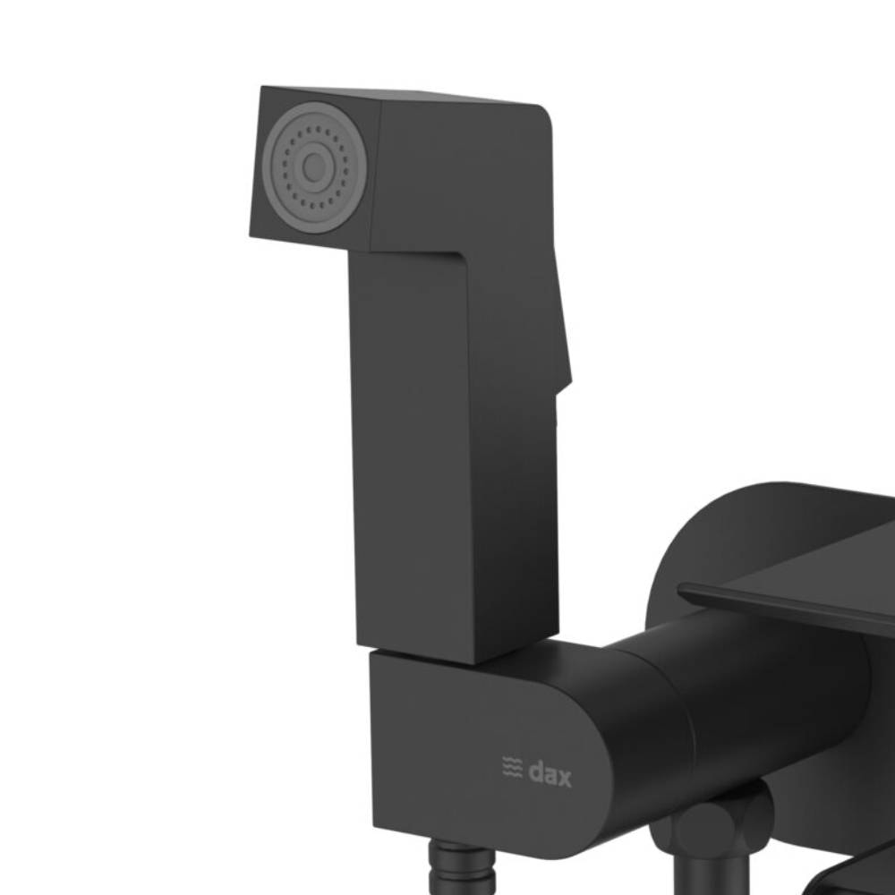 Ducha Higiênica Dax Tamisa com Papeleira Black - DAX-1985-TM-BL