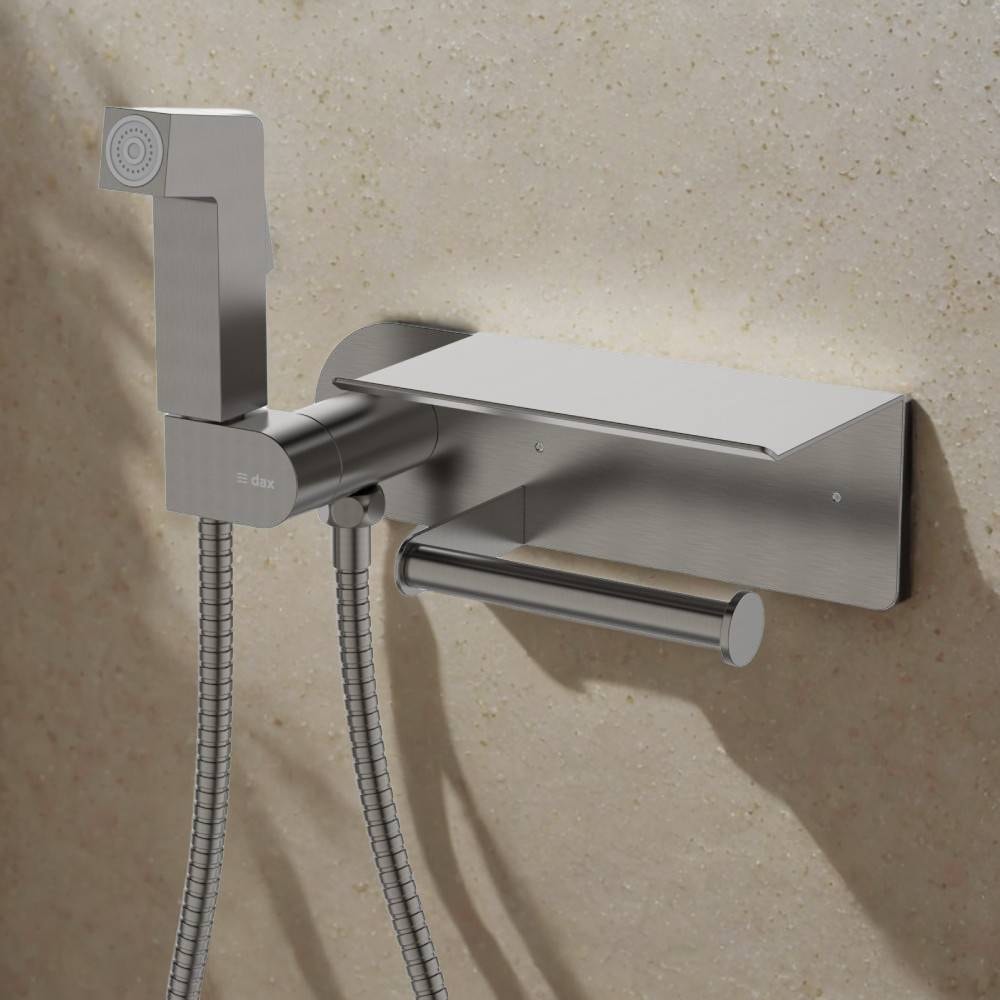 Ducha Higiênica Dax Tamisa com Papeleira Cinza - DAX-1985-TM-GR