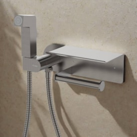 Ducha Higiênica Dax Tamisa com Papeleira Cinza - DAX-1985-TM-GR