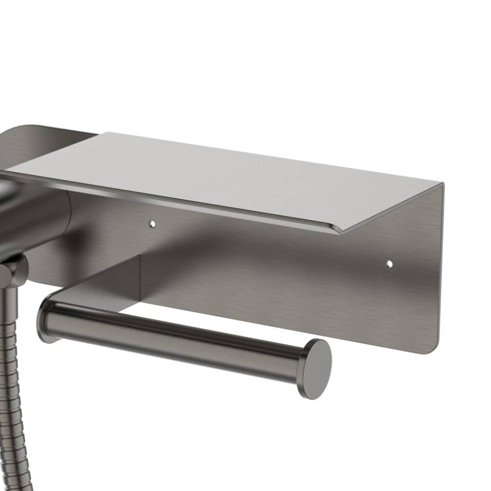 Ducha Higiênica Dax Tamisa com Papeleira Cinza - DAX-1985-TM-GR