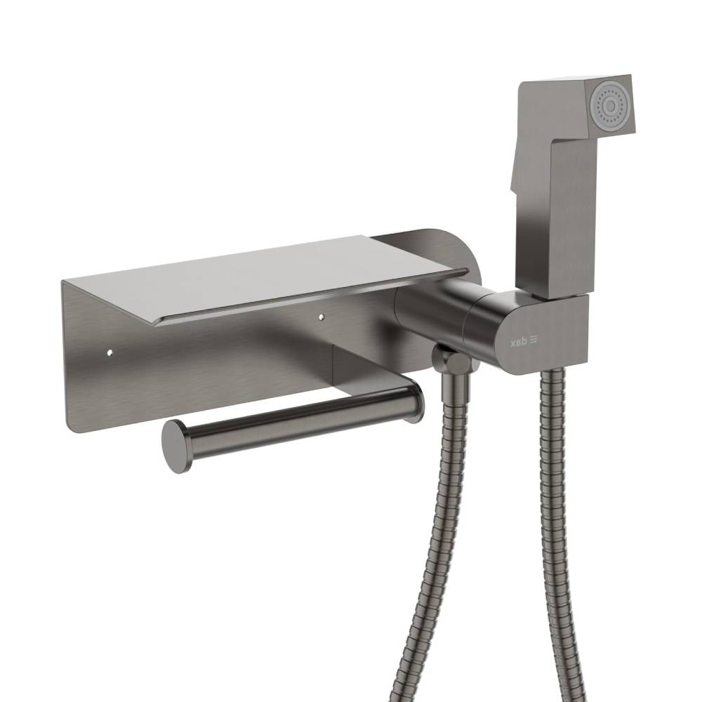 Ducha Higiênica Dax Tamisa com Papeleira Cinza - DAX-1985-TM-GR