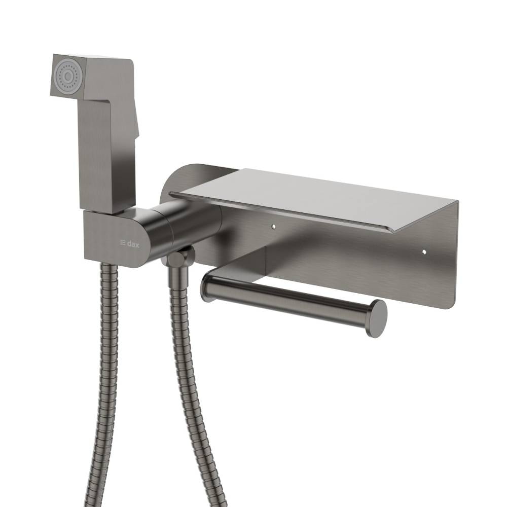 Ducha Higiênica Dax Tamisa com Papeleira Cinza - DAX-1985-TM-GR